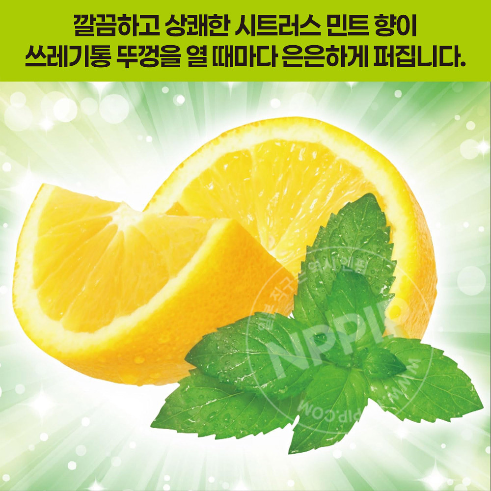 에스테 탈취력 쓰레기통용 향균효과 플러스 시트러스 민트향 2개입