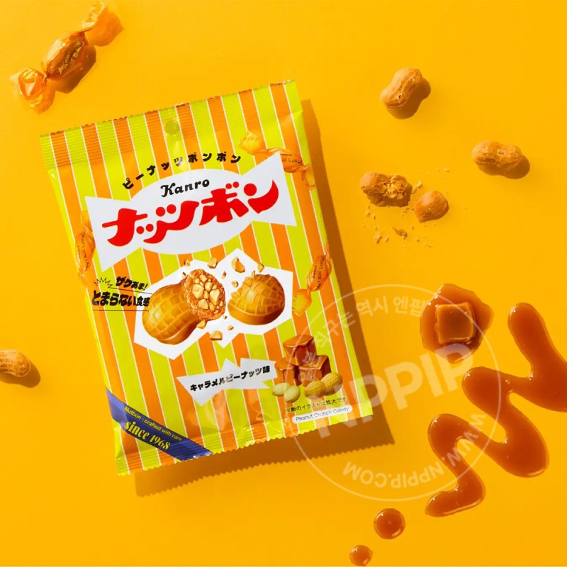 칸로 넛츠본 땅콩 캬라멜맛 크런치 캔디 70g