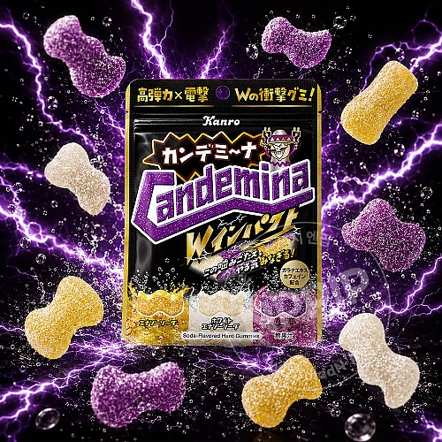 칸로 칸데미나 구미 젤리 W임팩트 에너지소다맛 72g
