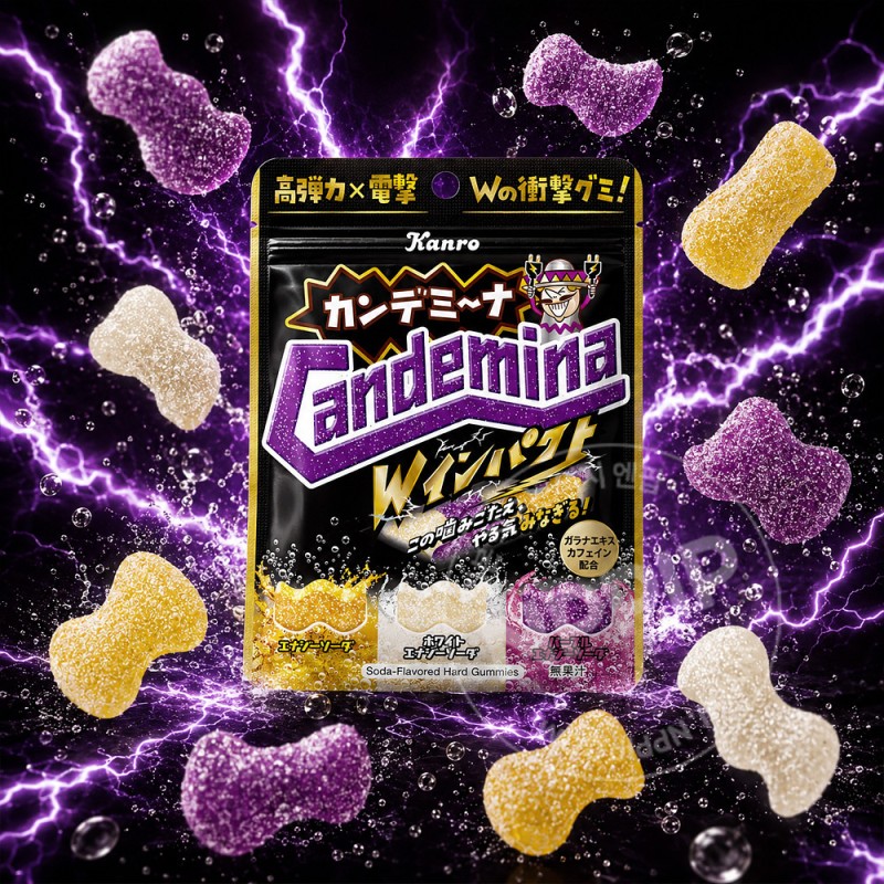 칸로 칸데미나 구미 젤리 W임팩트 에너지소다맛 72g