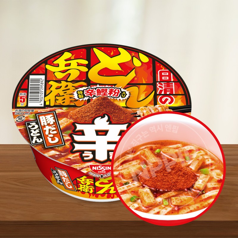 닛신 매운 돈베이 돼지 육수 우동 94g