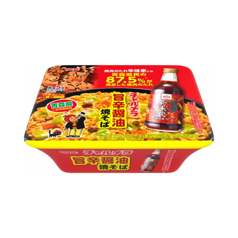 묘조 차루메라 야끼니쿠 양념으로 맛있게 매운 간장 야끼소바 108g
