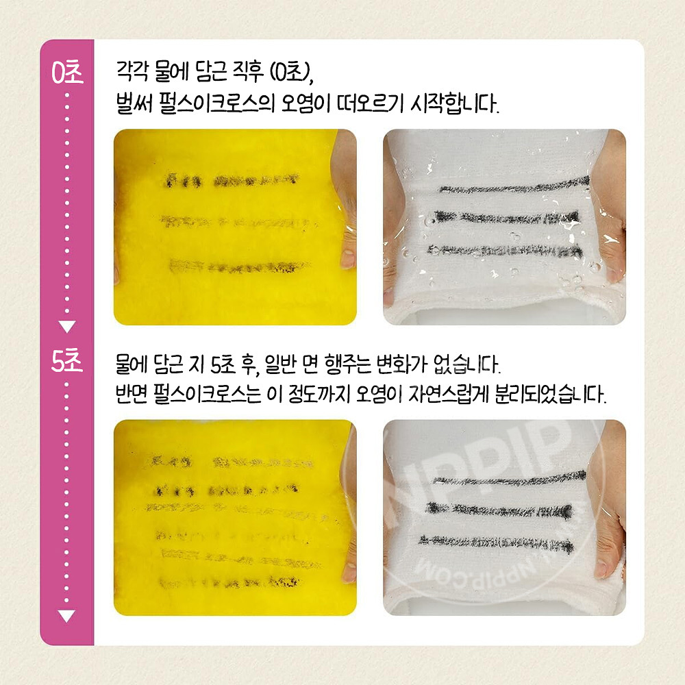 코파 파루스이크로스 천연 펄프 주방 청소 행주 옐로우