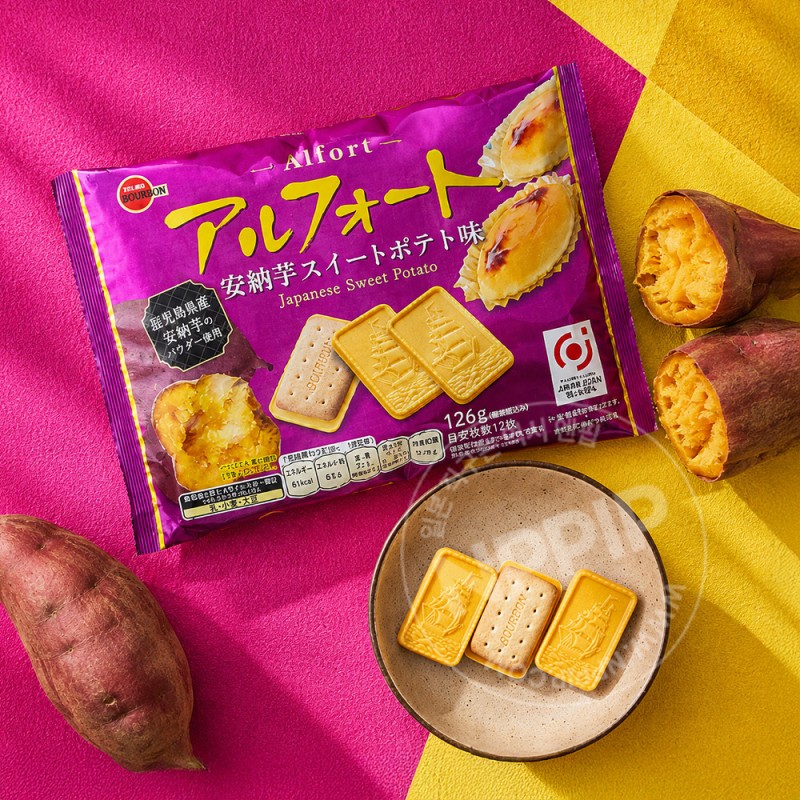 부르봉 알포트 초콜릿 쿠키 고구마 스위트포테토맛 126g
