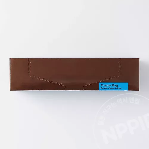 스탠다드 프로덕트 더블 지퍼백 냉동보관백 트리컬러 36매 22cmX22cm