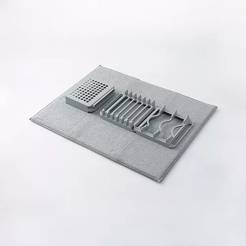 스탠다드 프로덕트 다기능 물빠짐 트레이 드라잉매트 세트 그레이
