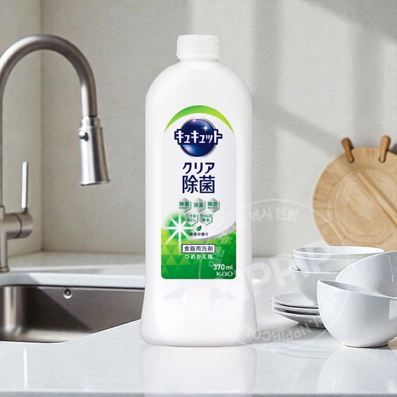 큐큣토 클리어 살균 녹차향 리필 370ml