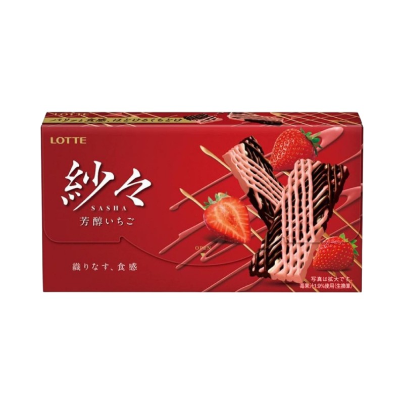 롯데 샤샤 초콜릿 딸기맛 69g