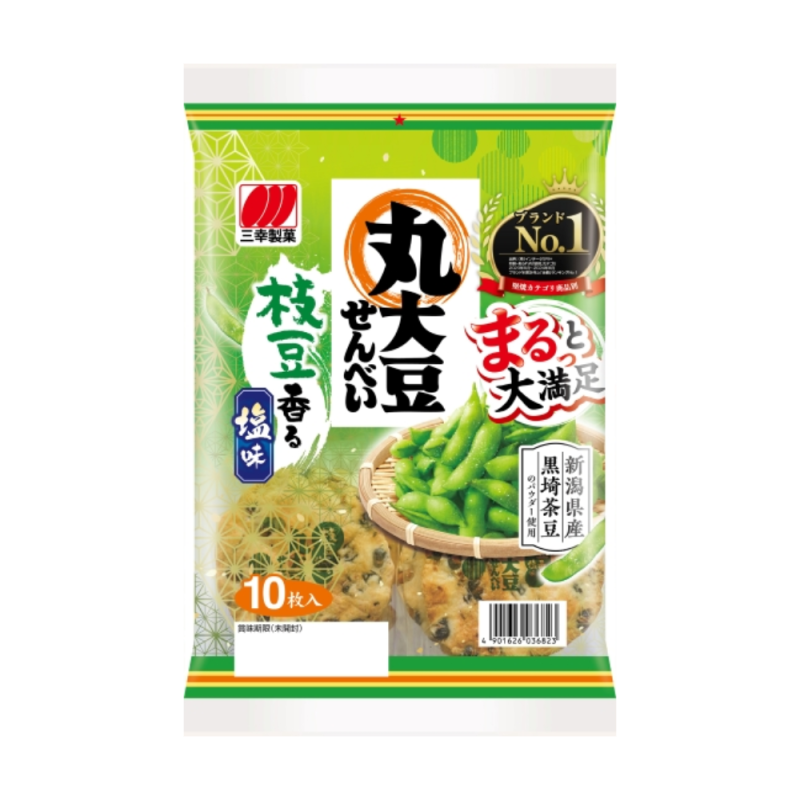 산코제과 마루다이즈 센베이 에다마메 소금맛 10매입