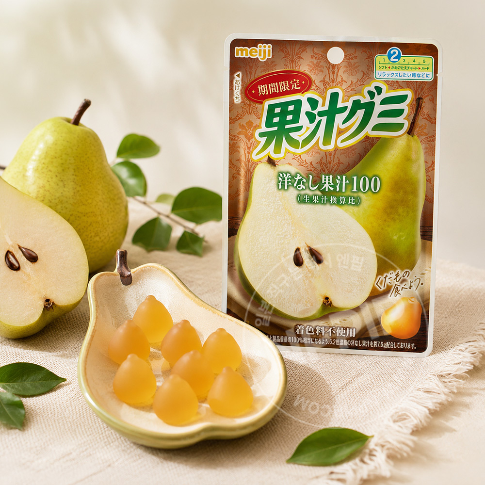 메이지 과즙구미 서양배맛 젤리 47g