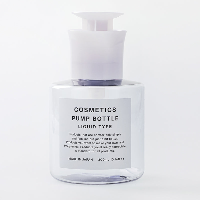 스탠다드 프로덕트 푸쉬 펌프 보틀 용기 리퀴드 타입 그레이 쇼트 300mL