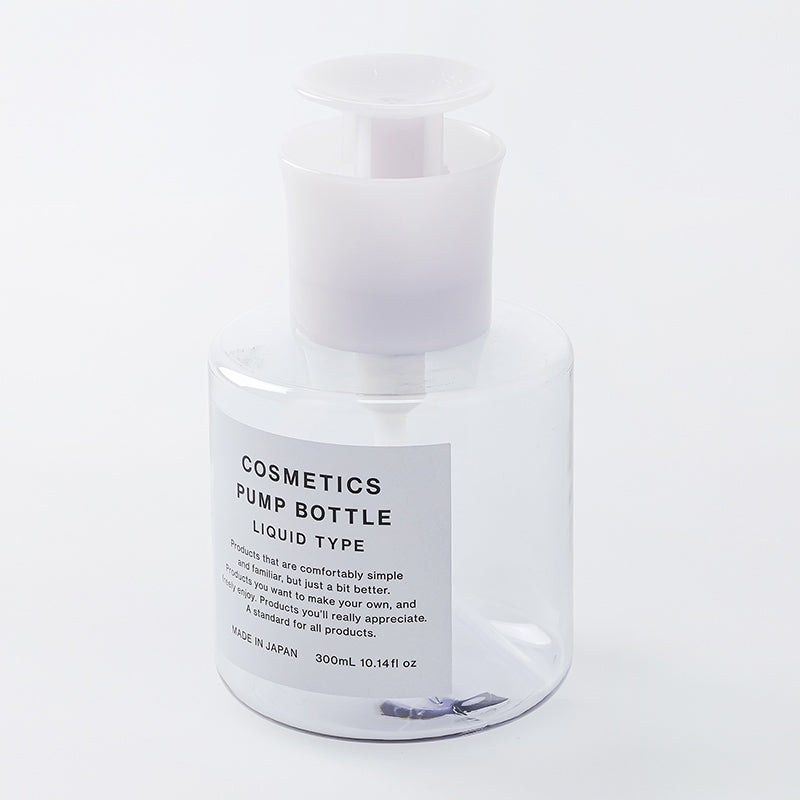 스탠다드 프로덕트 푸쉬 펌프 보틀 용기 리퀴드 타입 그레이 쇼트 300mL