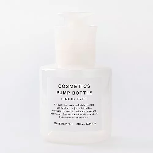 스탠다드 프로덕트 푸쉬 펌프 보틀 용기 리퀴드 타입 화이트 쇼트 300mL