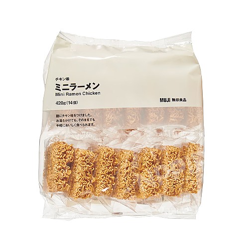 무인양품 치킨맛 미니 라면 라멘 간편식 420g