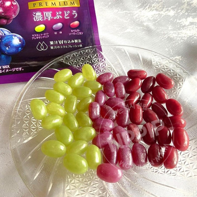 카스가이 쯔부구미 프리미엄 농후 포도맛 젤리 75g