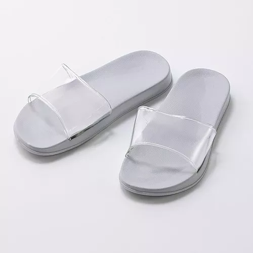 스탠다드 프로덕트 슬리퍼 클리어 밴드 라이트그레이 24cm