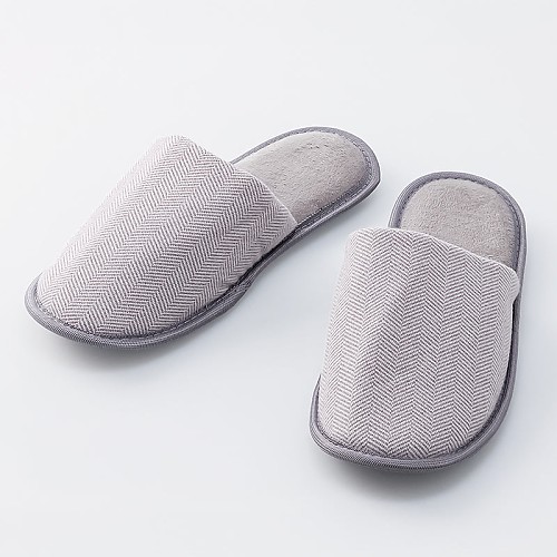 스탠다드 프로덕트 헤링본 룸 슬리퍼 그레이 23cm~25cm