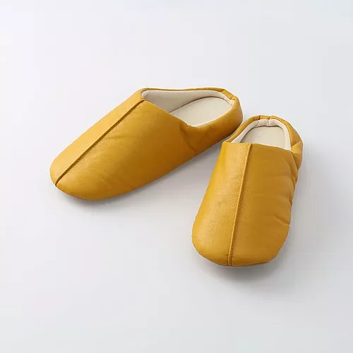스탠다드 프로덕트 페이크레더 룸 슬리퍼 옐로 22cm~24cm