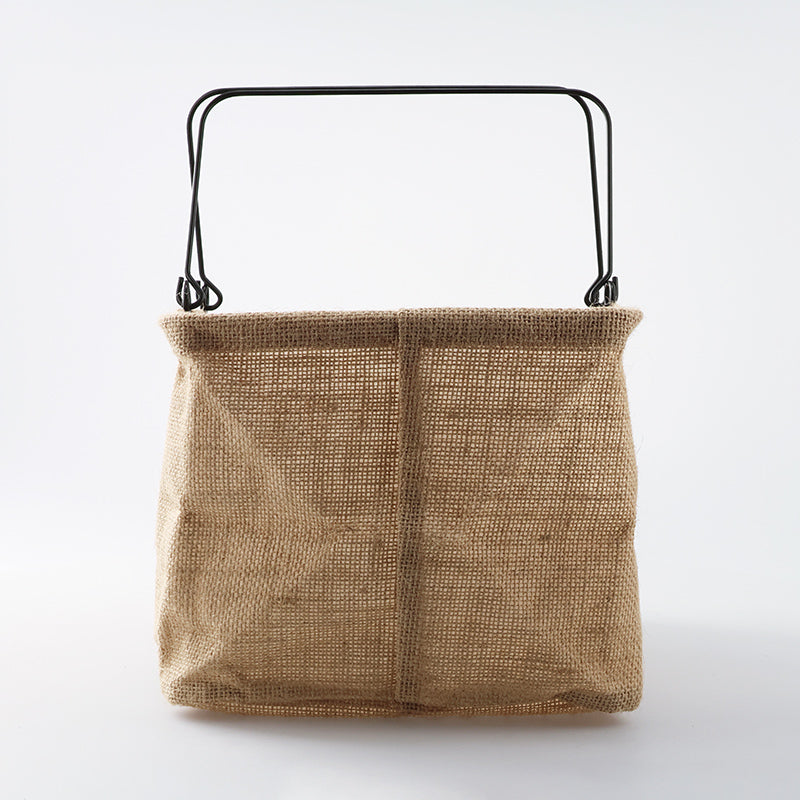 스탠다드 프로덕트 와이어 핸들 황마 소재 바스켓 34cmx23cmx20cm