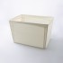 스탠다드 프로덕트 캔버스풍 세탁 가능 와이어 바구니 수납함 38cmx26cmx24cm