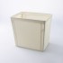 스탠다드 프로덕트 캔버스풍 세탁 가능 와이어 바구니 수납함 19cmx28cmx25cm