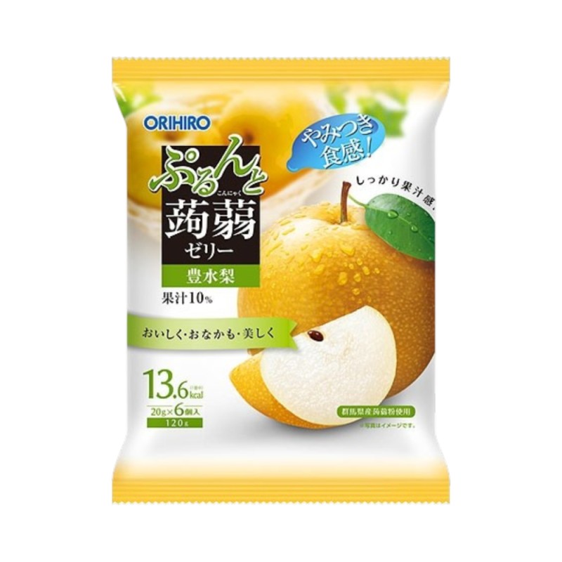 오리히로 기간 한정 곤약젤리 파우치 배 6개입
