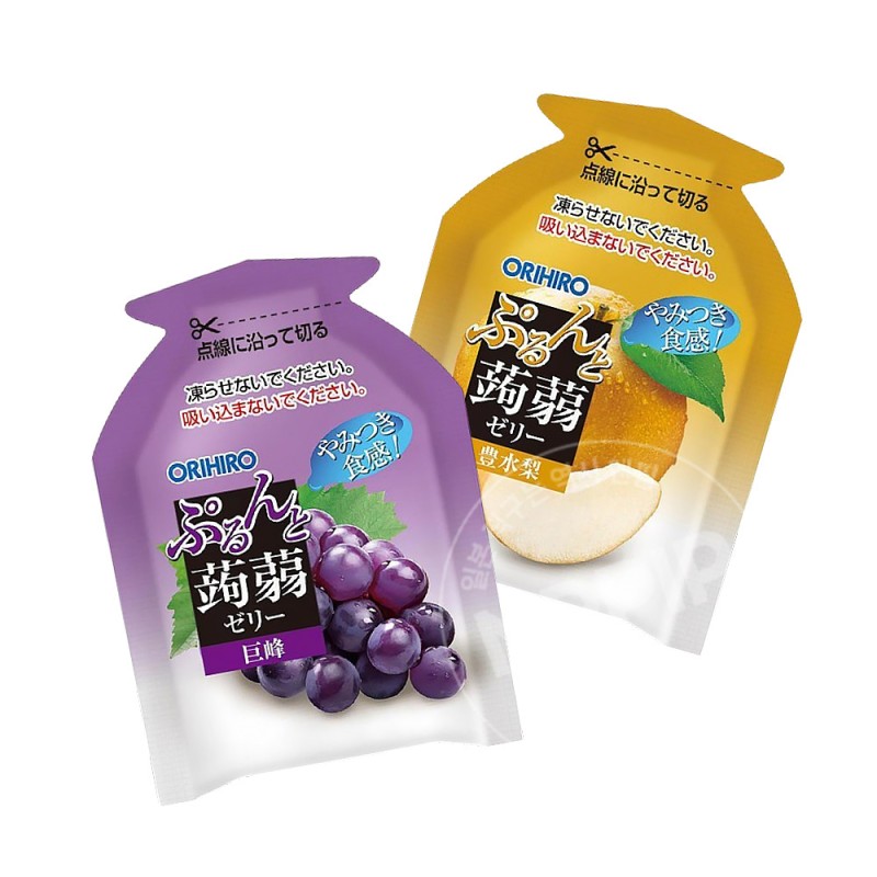 오리히로 기간 한정 곤약젤리 파우치 거봉+배 12개입