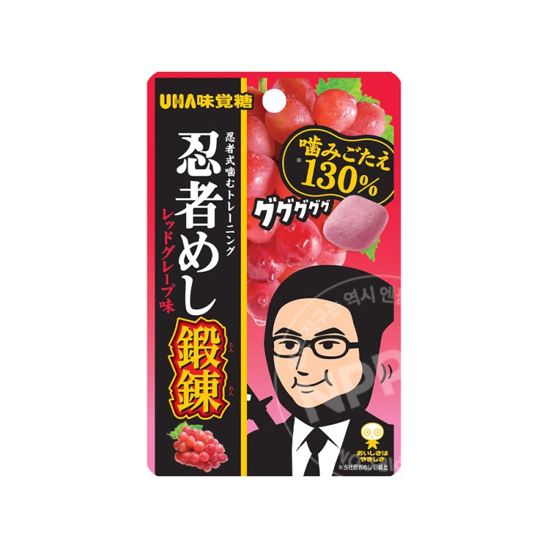 세븐일레븐 UHA미각당 닌자메시 레드 그레이프 포도맛 젤리 24g