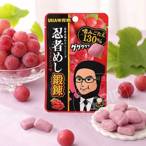 세븐일레븐 UHA미각당 닌자메시 레드 그레이프 포도맛 젤리 24g