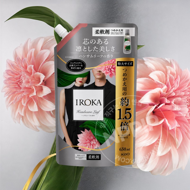 카오 이로카 핸섬 리프 섬유유연제 리필 650ml