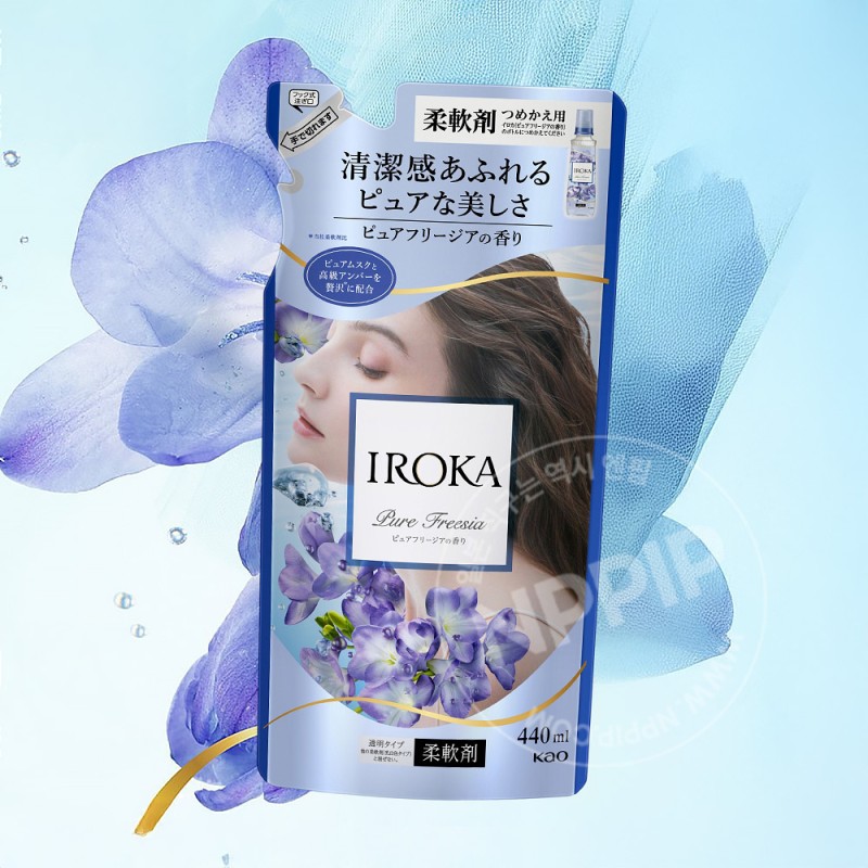 카오 이로카 퓨어 프리지아 섬유유연제 리필 440ml