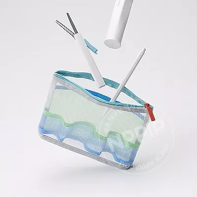 (수량 한정) 패밀리마트 메쉬 파우치 블루그레이