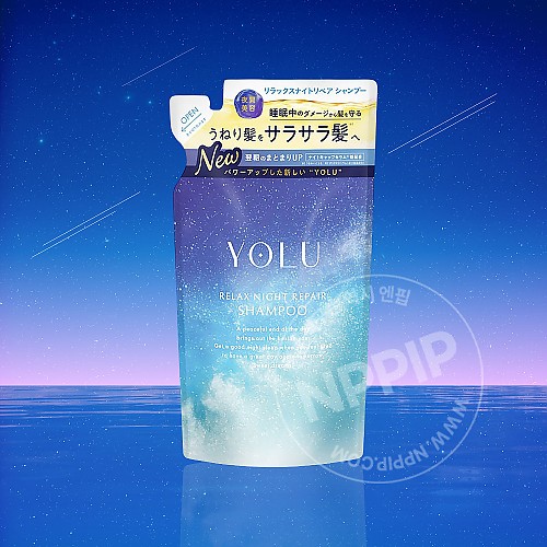 YOLU 요루 릴랙스 나이트 리페어 샴푸 리필 370ml