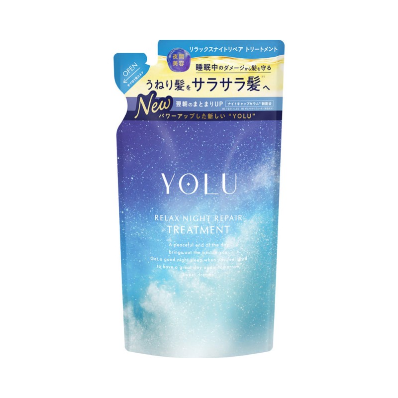 YOLU 요루 릴랙스 나이트 리페어 트리트먼트 리필 370g