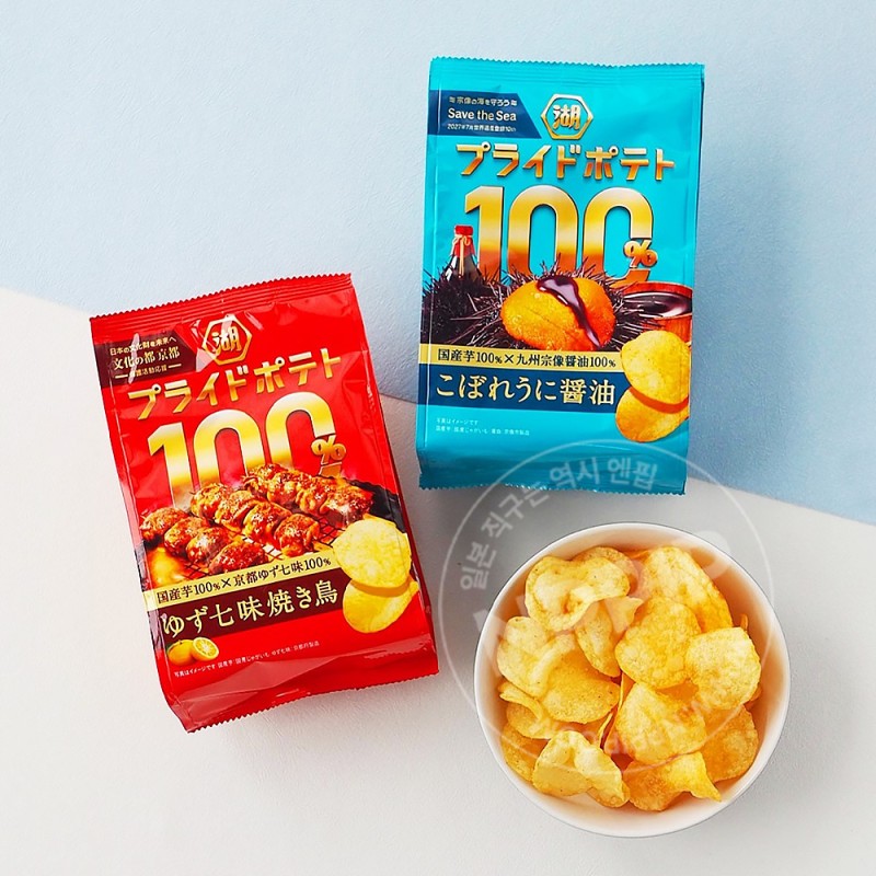 코이케야 프라이드 포테토 100% 유자 시치미 야키토리맛 52g