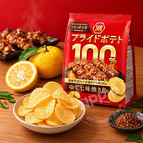 코이케야 프라이드 포테토 100% 유자 시치미 야키토리맛 52g