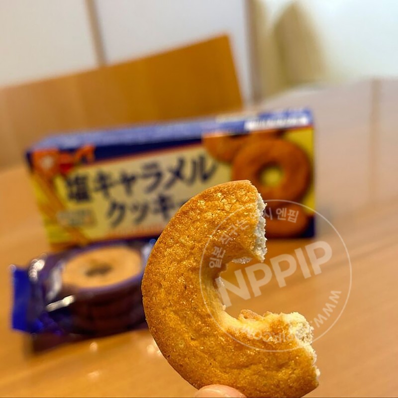 부르봉 소금 캬라멜 쿠키 9매입 일본 과자