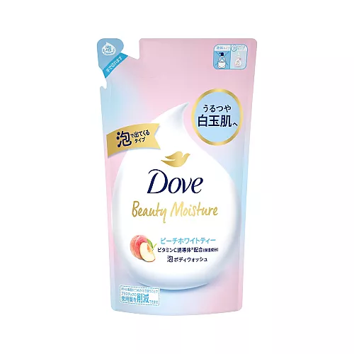 도브 바디솝 피치 화이트티향 거품 바디워시 리필용 430g