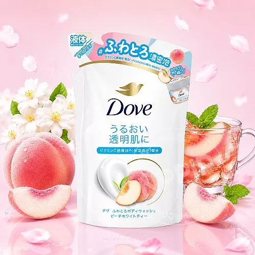 도브 바디솝 피치 화이트티향 바디워시 리필용 340g