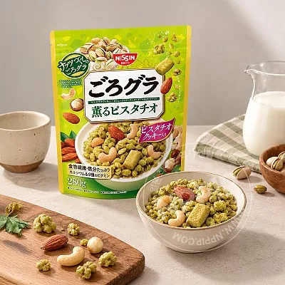 닛신 고로그라 그래놀라 시리얼 피스타치오 280g
