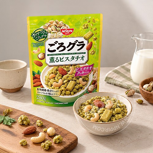 닛신 고로그라 그래놀라 시리얼 피스타치오 280g
