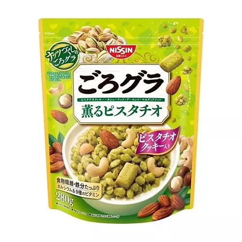 닛신 고로그라 그래놀라 시리얼 피스타치오 280g