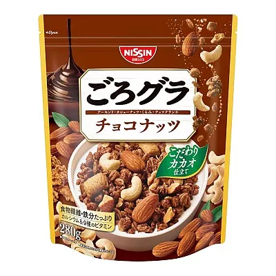 닛신 고로그라 그래놀라 시리얼 초코넛츠 280g