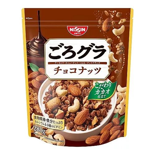 닛신 고로그라 그래놀라 시리얼 초코넛츠 280g