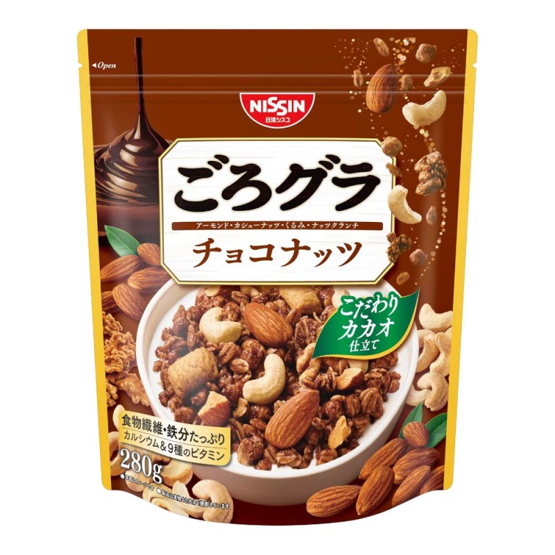 닛신 고로그라 그래놀라 시리얼 초코넛츠 280g