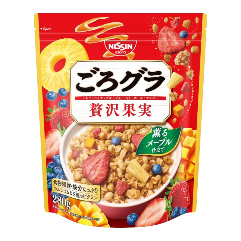 닛신 고로그라 그래놀라 시리얼 프리미엄 과일 280g