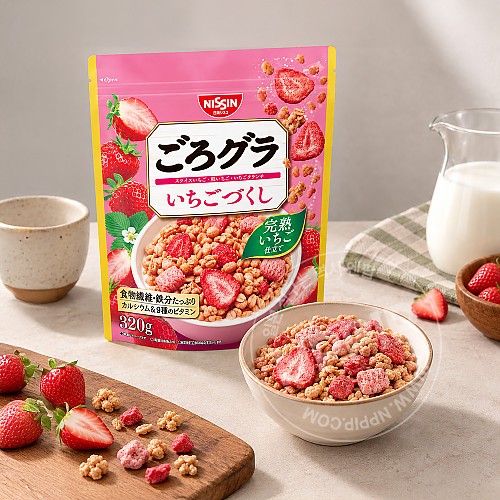 닛신 고로그라 그래놀라 시리얼 딸기 320g