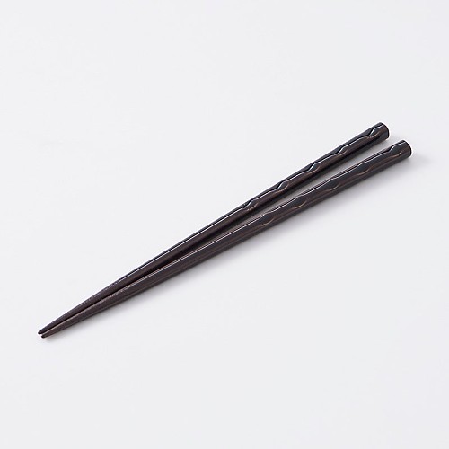 스탠다드 프로덕트 와카사 칠기 젓가락 2면 조각 회색 식기세척기 대응 22.5cm