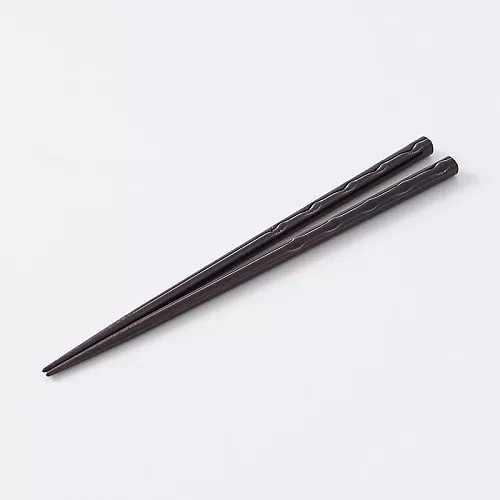 스탠다드 프로덕트 와카사 칠기 젓가락 2면 조각 회색 식기세척기 대응 22.5cm