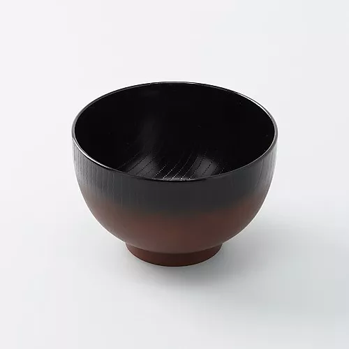 스탠다드 프로덕트 야마나카 칠기 국그릇 그러데이션 블랙